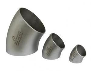 stainless steel 45 degree long radius pipe elbow