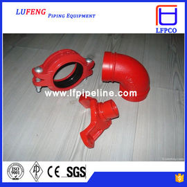 ductile iron grooved pipe fitting elbow 90 dn150